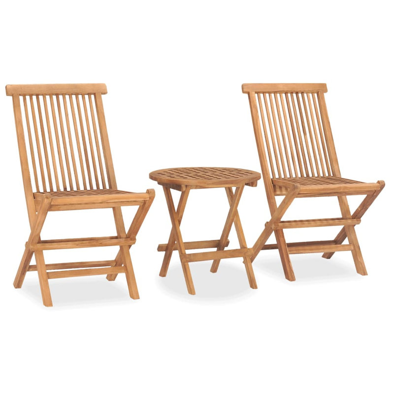 Arcade 2 - Person Teak Patio Dining Set with Round Table