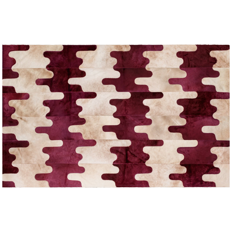 Tapis imprimé peau de vache Art Hide X Greg Natale, Rectangle 6 pi 7 po x 9 pi 8 po