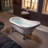 59" x 31" Clawfoot Soaking Acrylic Bathtub-61051205
