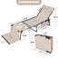 Fauteuil de bronzage pliant d'extérieur ajustable Textilene-78196227