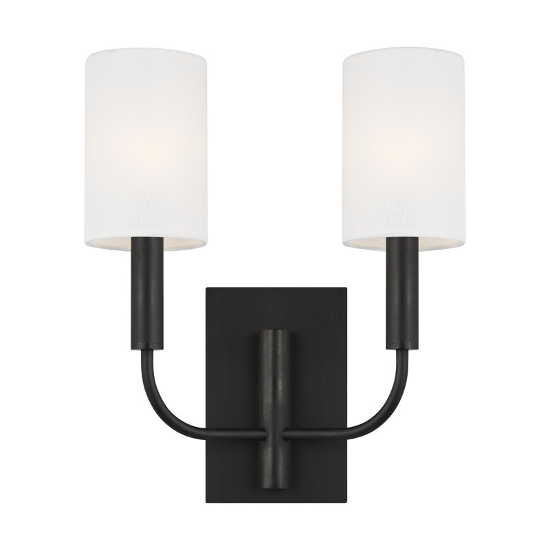 Brianna 2 - Light Candle Wall Light, Aged Iron