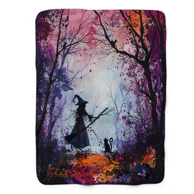 Enchanted Forest - 1 pièce Sherpa Premium couverture 0173, L 50 po x L 60 po