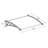 Palram - Canopia Neo Polycarbonate Clear Stationary Slope Door and Window Awning-94128928