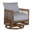 Newport Swivel Patio Chair with Cushions-83260303-83260314