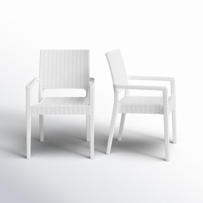 Hela Stacking Patio Dining Armchair by Joss & Main