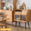 Buffet en noyer et cerisier