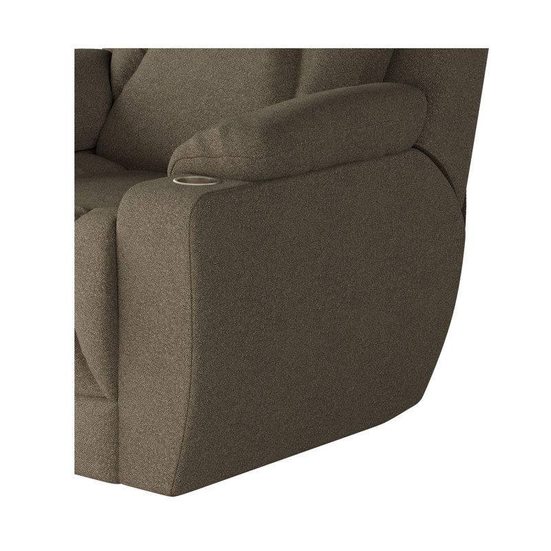 Fauteuil inclinable près du mur pour homme, Taupe, Chenille