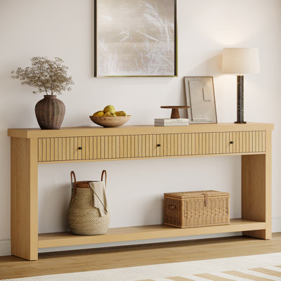 Console Table with 3 Drawers by Ebern Designs