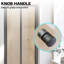 100*185*0.6cm, Magnetic Bi-Fold Shower Door with Easy Installation, Silver-307490405-307487132