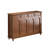Nut-brown Solid Wood Shoe Storage Bench