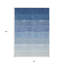 Tapis intérieur lavable ombré bleu et gris 8 pi x 10 pi