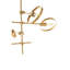 Abinaash 4 - Light Gold Sputnik Pendant