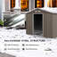 9 x 6ft Outdoor Steel Garden Shed with Double Lockable Doors, Ventilation & Foundation