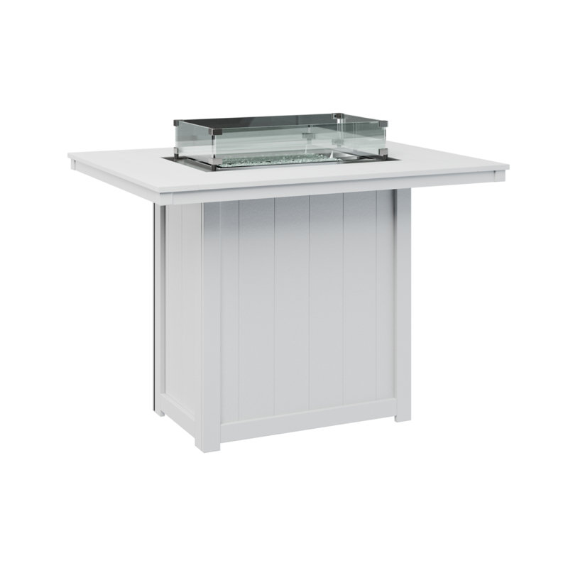 Foyer de table rectangulaire 54 po Berlin, Blanc