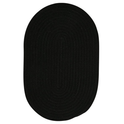 Tapis noir tressé Navarrette