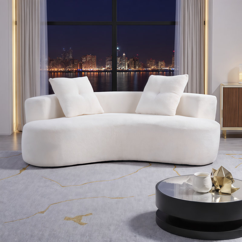Canapé Cloud Effortless - Luxe zéro assemblage pour des espaces de vie confortables, Blanc, crème