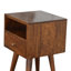 Table de chevet en bois massif à 1 tiroir Corniyah-1188583423