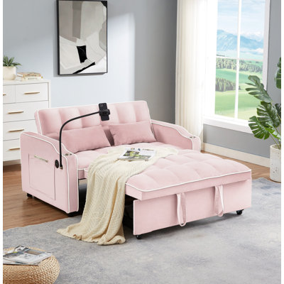 54.81'' Velvet Sofa Sleeper Sofa Bed Pull Out Couch Sofa Sleeper Convertible Sofa