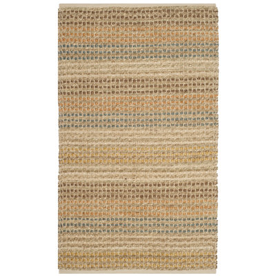Feliciana Organic Hand Knotted Jute Striped Rug