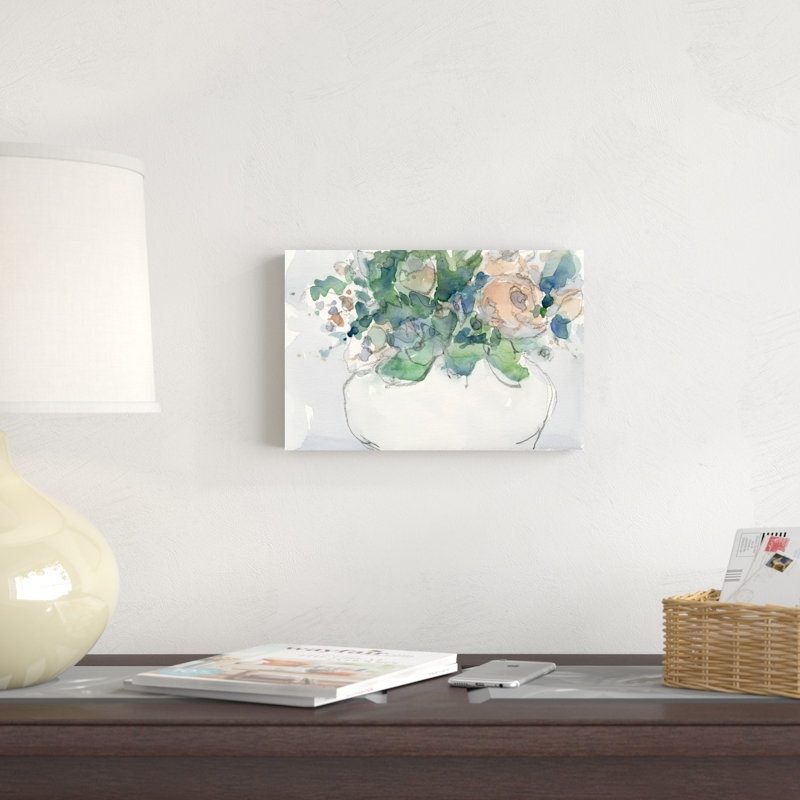 «Pastel Arrangement II» par Samuel Dixon - peinture sur toile tendue, H 8 po x l 12 po