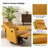 Giselle 26.5" Wide Manual Swivel Rocker Recliner with Metal Base-671010845