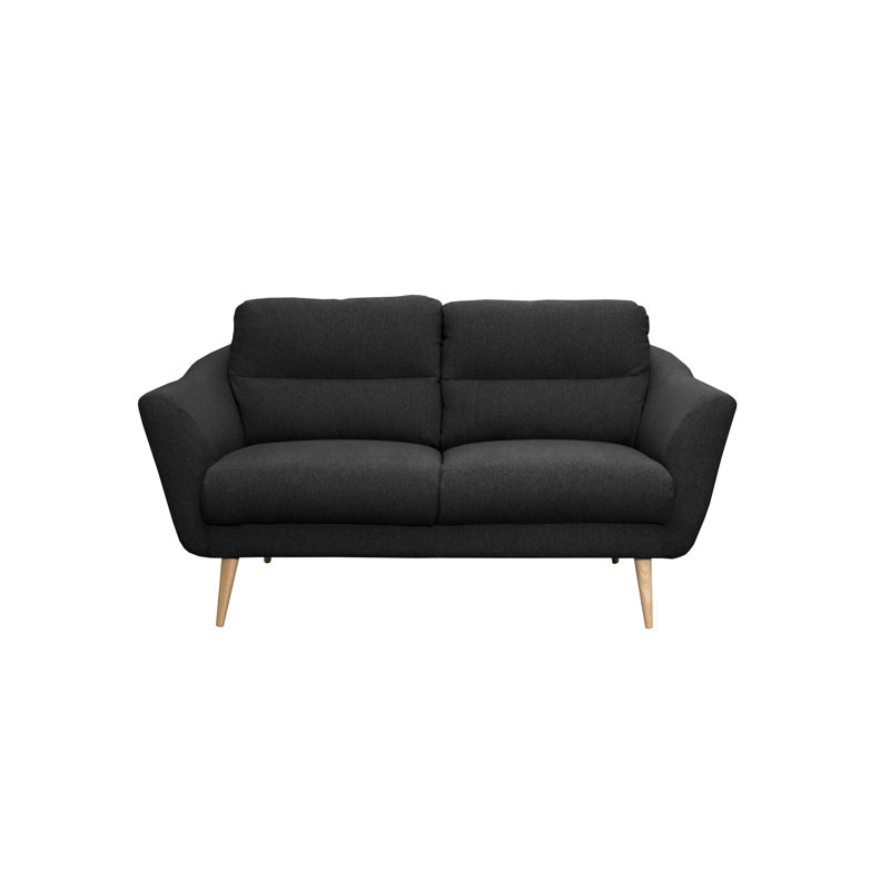 Rosales Odense 2 Seater Upholstered Loveseat, 2, Black