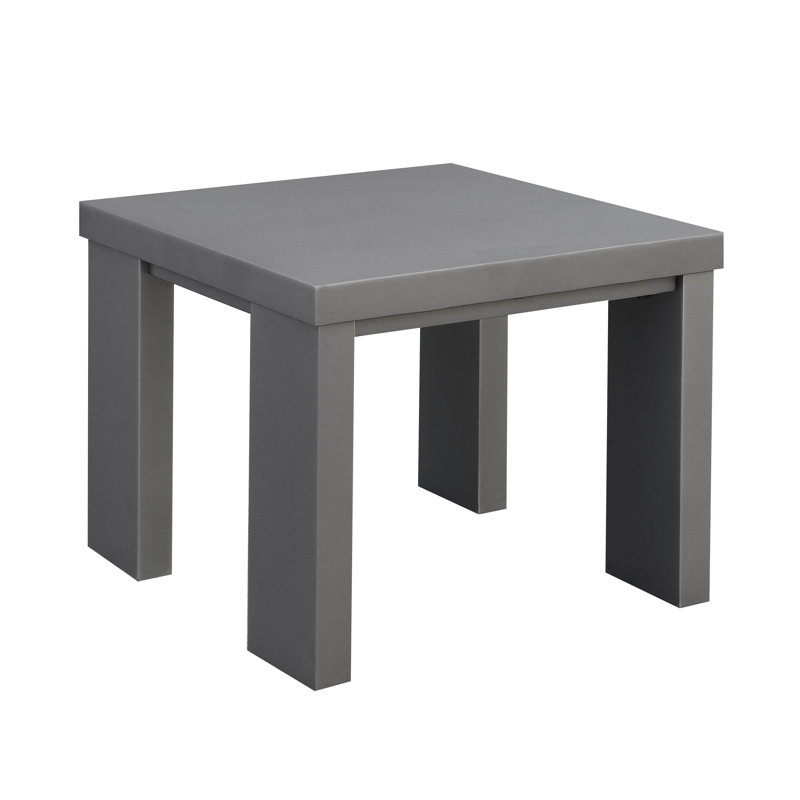 Sherrell Square Metal Outdoor Side Table , 23.63'' in. W 23.63'' in. D