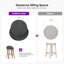 Tabouret de bar et tabouret de bar surdimensionné à dossier bas en rotin pourpre PURPLE LEAF-1760708153-1760708154