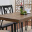 Dining Table Set, Hairpin Dining Table With Cross-Back Chairs, Rich Black-2009761422