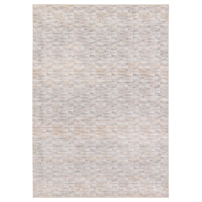 Tapis brun clair / gris Luray Trellis