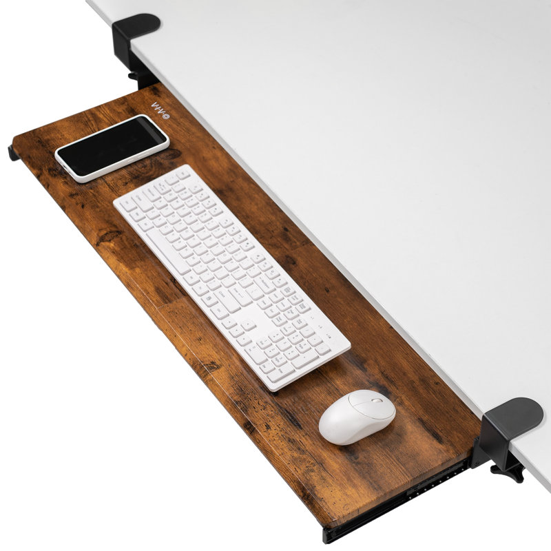 Très long clavier et souris VIVO, Brun rétro