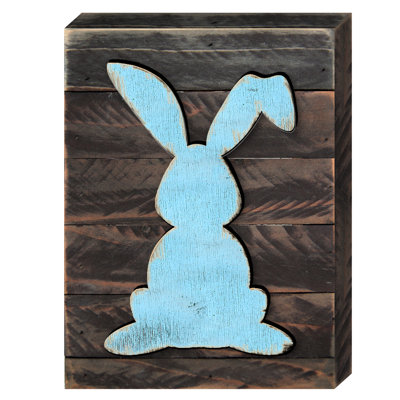 Décoration murale lapin rétro