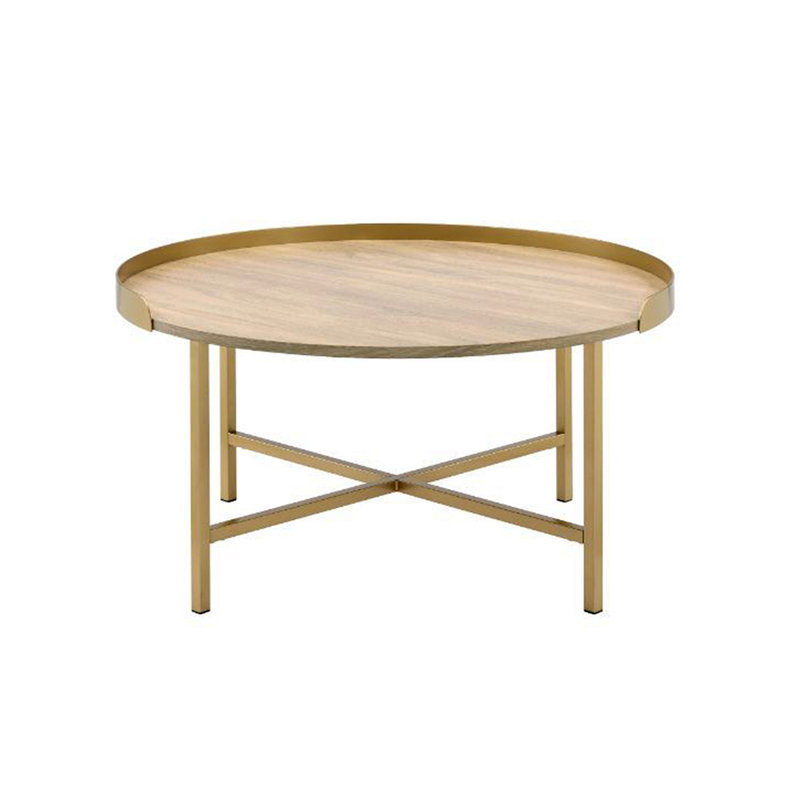 Tray Style Top Round Coffee Table