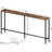 Rustic Console Table With Charging Station Narrow Sofa Table Behind Couch Table With Outlets And USB Ports-1657016229-1657939746