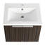 Modern Bathroom Sink With 24 Inch Resin Basin, Door Feature Vanity, Material Build, Contemporary