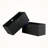 Ikeda 2-Piece Foldable Fabric Basket Set in Black, 9.94'' H X 22.89'' W X 10.03'' D-852125351-852125371