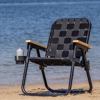 GoSports Outdoors WOVN Premium Beach & Camping Chair - Folding Backpack Chair for Adults