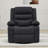 Extendable Armrest Swivel Glider Chair, 360° Rotation Rocking Chair With Cup Holders & Side Pockets-314941593