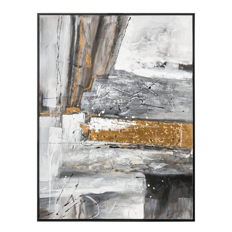 «Reading in Gray», art mural encadré