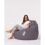 Fauteuil à billes de jardin de haute qualité, couleur fumée, 45,3 po x 51,2 po x 15,4 po | 100% polyester, tissu imperméable, 100% mousse de styromousse originale | Conception moderne pour le divertissement et la détente en plein air-2120358723