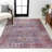 Victoria Ornate Persian All-Over Machine-Washable Brown/Gray Rug-2031093194