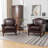 Shalisia 32'' Wide Upholstered Genuine Leather Armchair -1044449474
