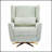 Power Recliner Chair With 360° Swivel, Boucle Upholstery, And Gold 5-Star Base For Ultimate Comfort And Style-937607756
