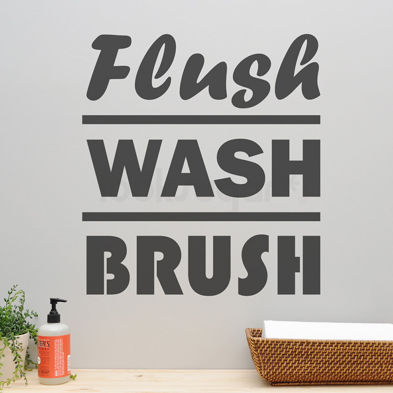 Non-Wall Damaging Wall Decal, Dark Gray