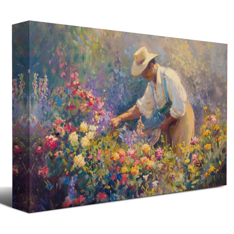 Art mural sur toile 8 "x 12" avec cadre en bois, prêt à être accroché, 8×12inch