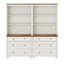 Garde-manger de style Mid-Century avec 6 tiroirs, armoire de rangement de style campagnard avec tablettes réglables pour la cuisine, le salon, la chambre à coucher, blanc