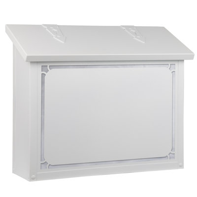 Grande boîte aux lettres murale traditionnelle avec bordure-AF-6103-GI