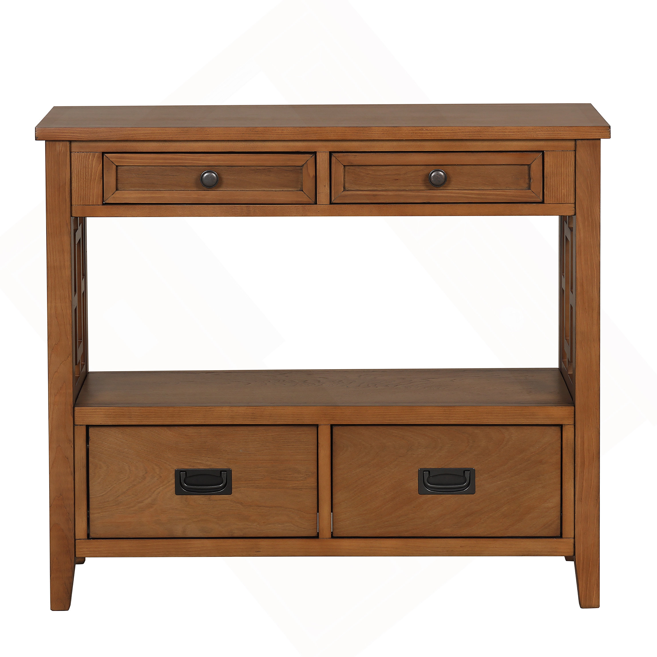 August Grove® 36'' Farmhouse Pine Wood Console Table Entry Sofa Table ...