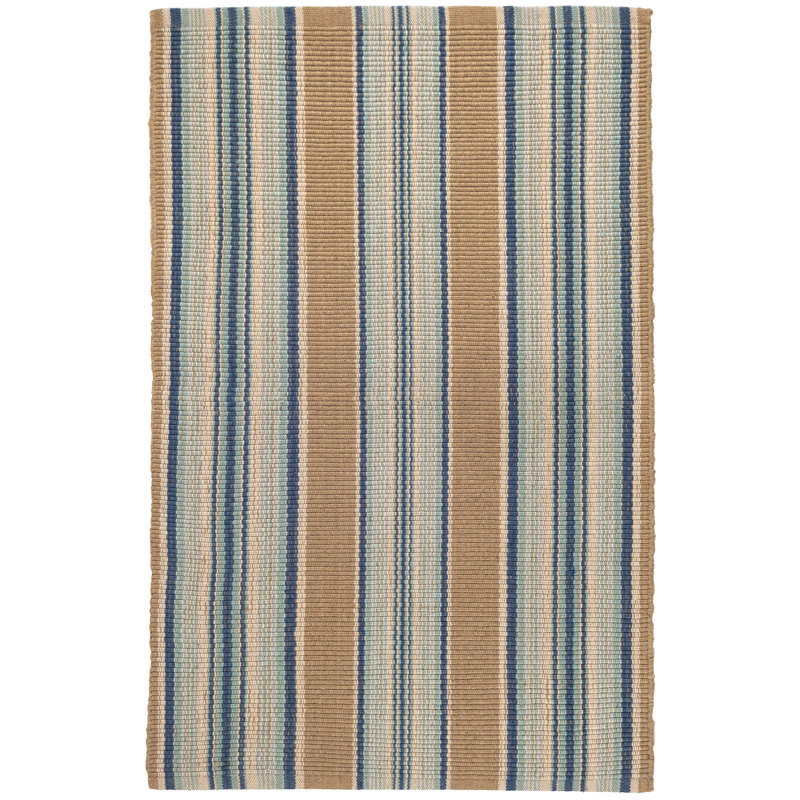 Tapis tissé à la main Blue Heron, Tapis de couloir 2 pi 6 po x 20 pi