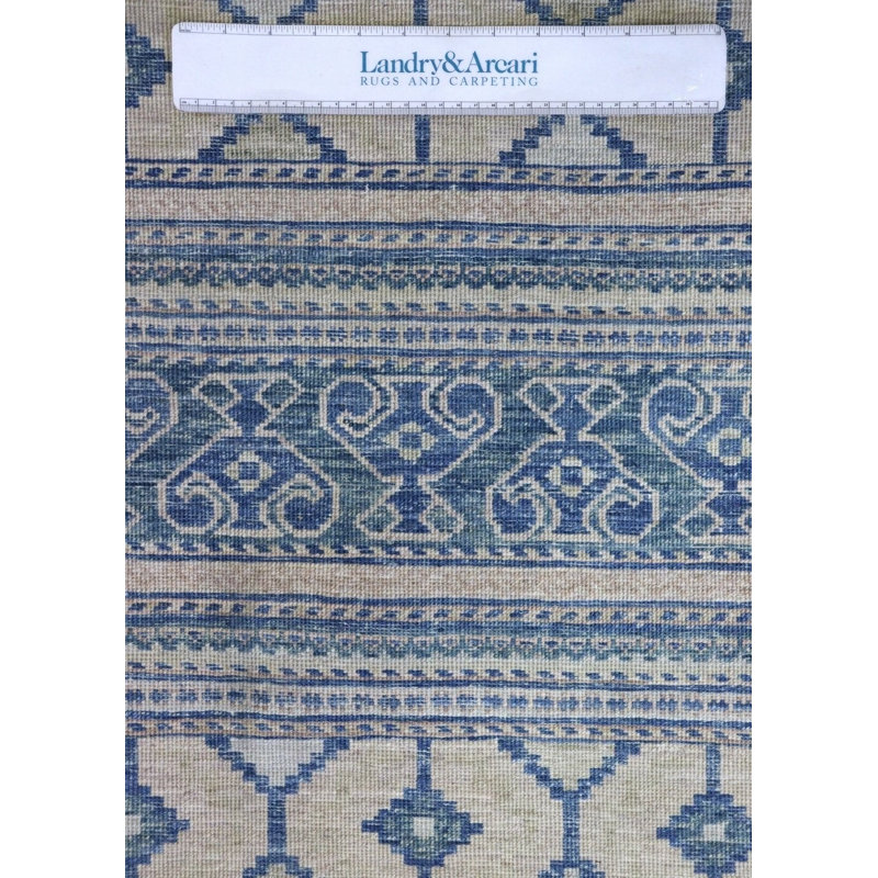 Shahsavan One-of-a-Kind 8'2" X 10'3" New Age Wool Area Rug in Blue